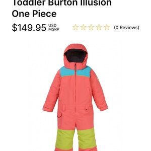 Toddler Burton snow suit